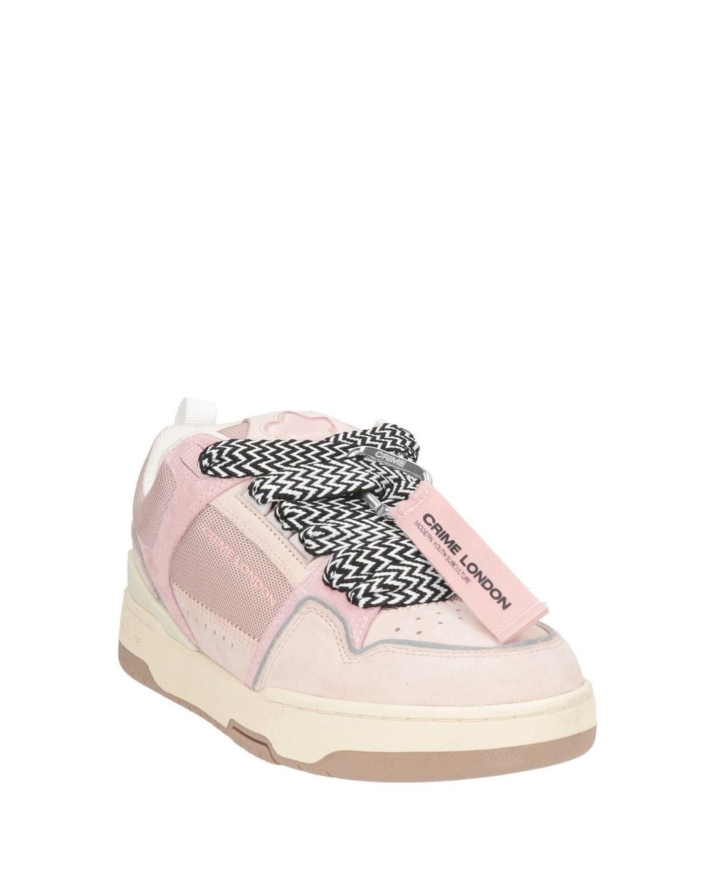 Crime London Pink Light Sneakers Leather