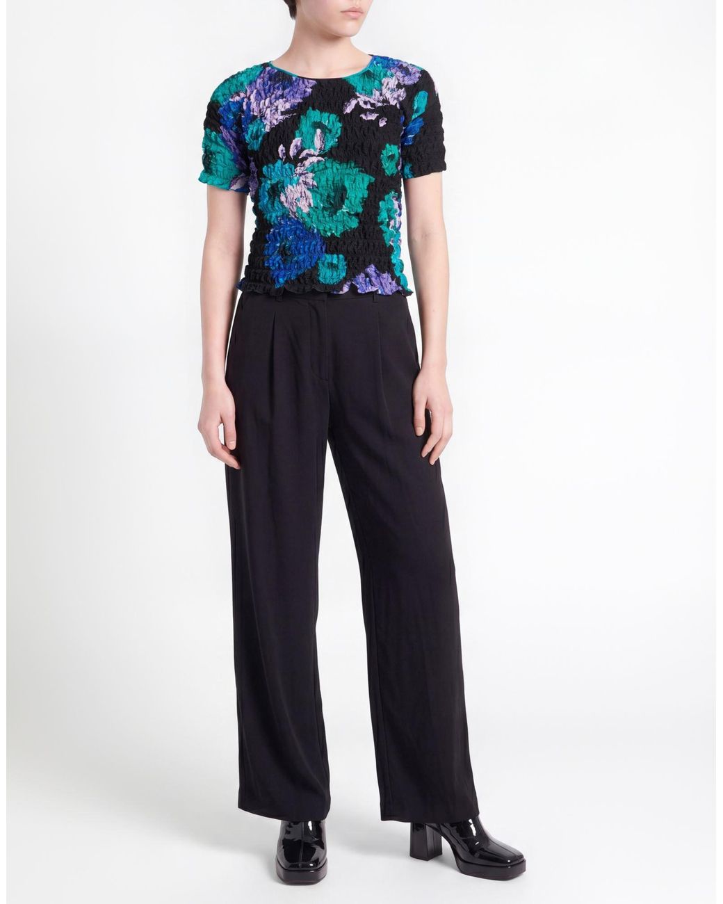 MSGM Blue T-Shirt Polyester
