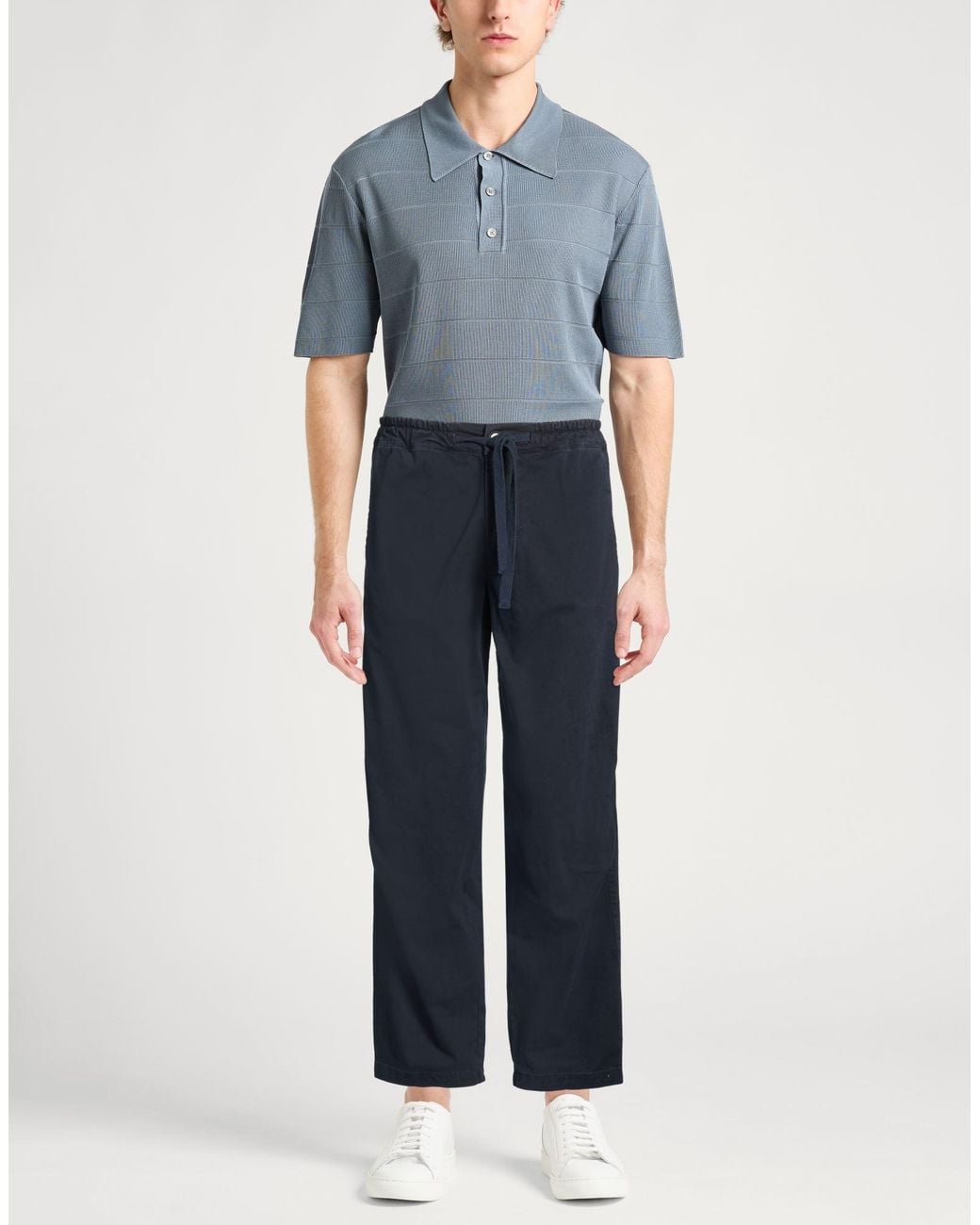 Crossley Blue Midnight Pants Cotton, Elastane for men