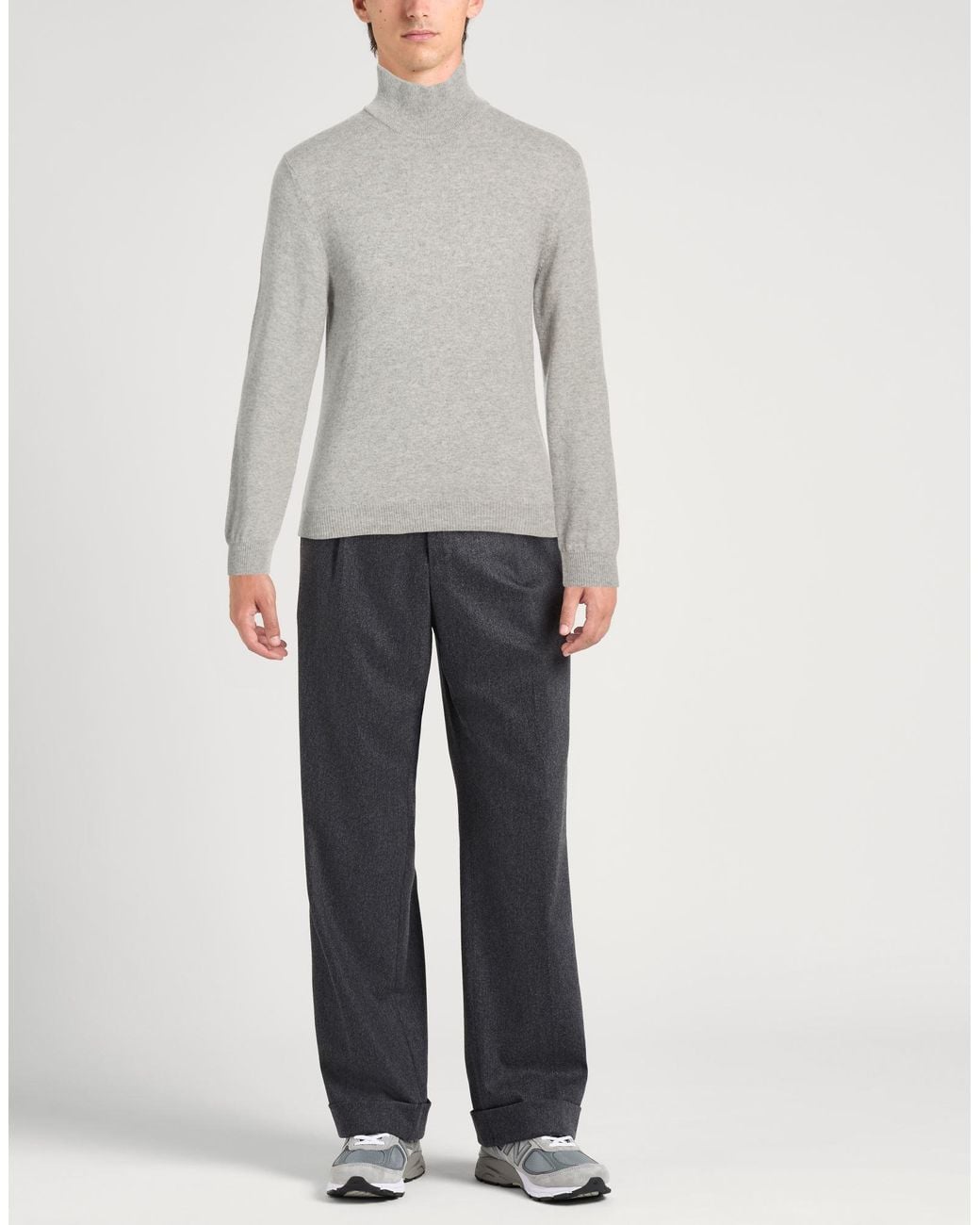 Bellwood Gray Turtleneck Cotton, Wool, Cashmere for men