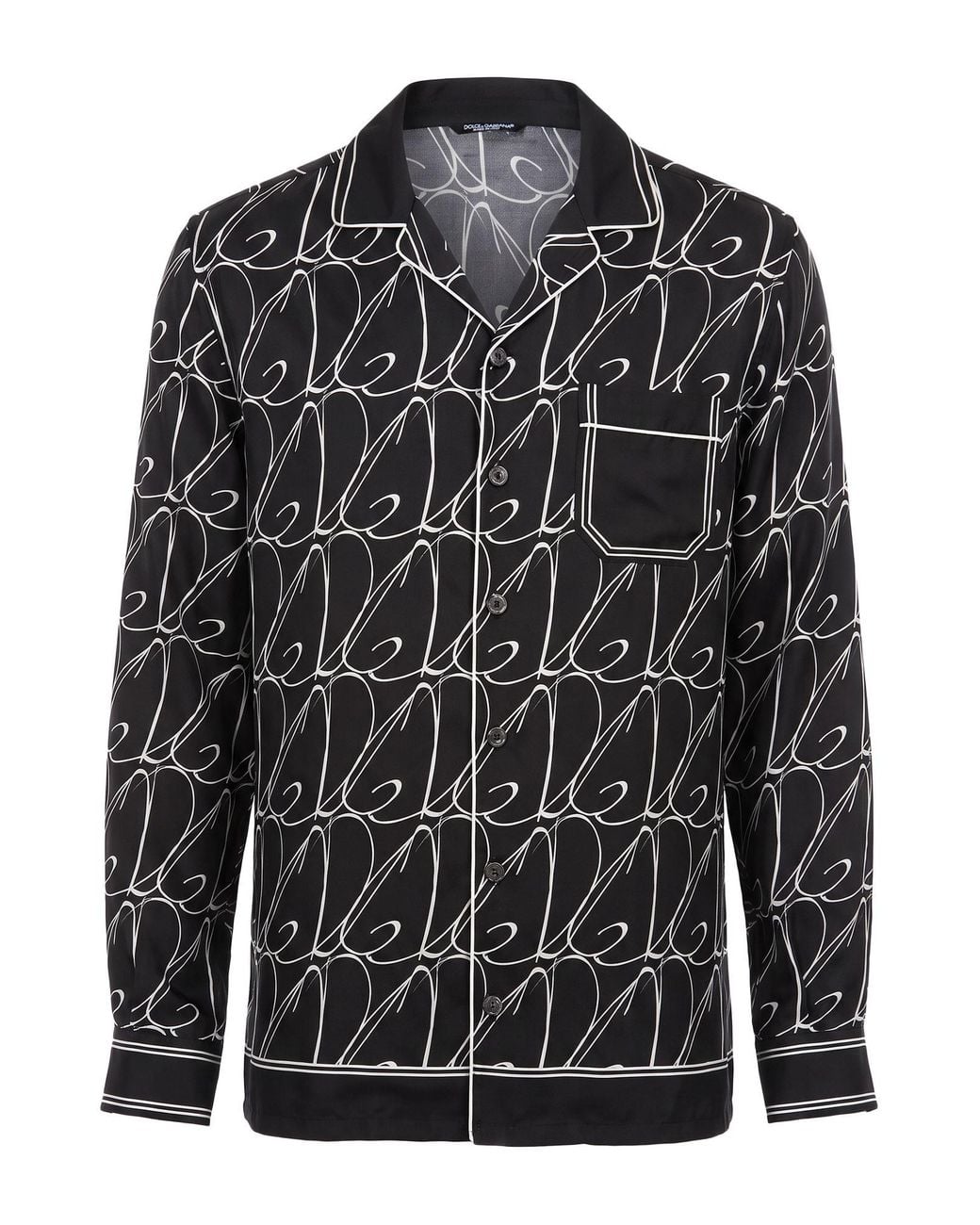 Dolce & Gabbana Black Shirt Silk for men