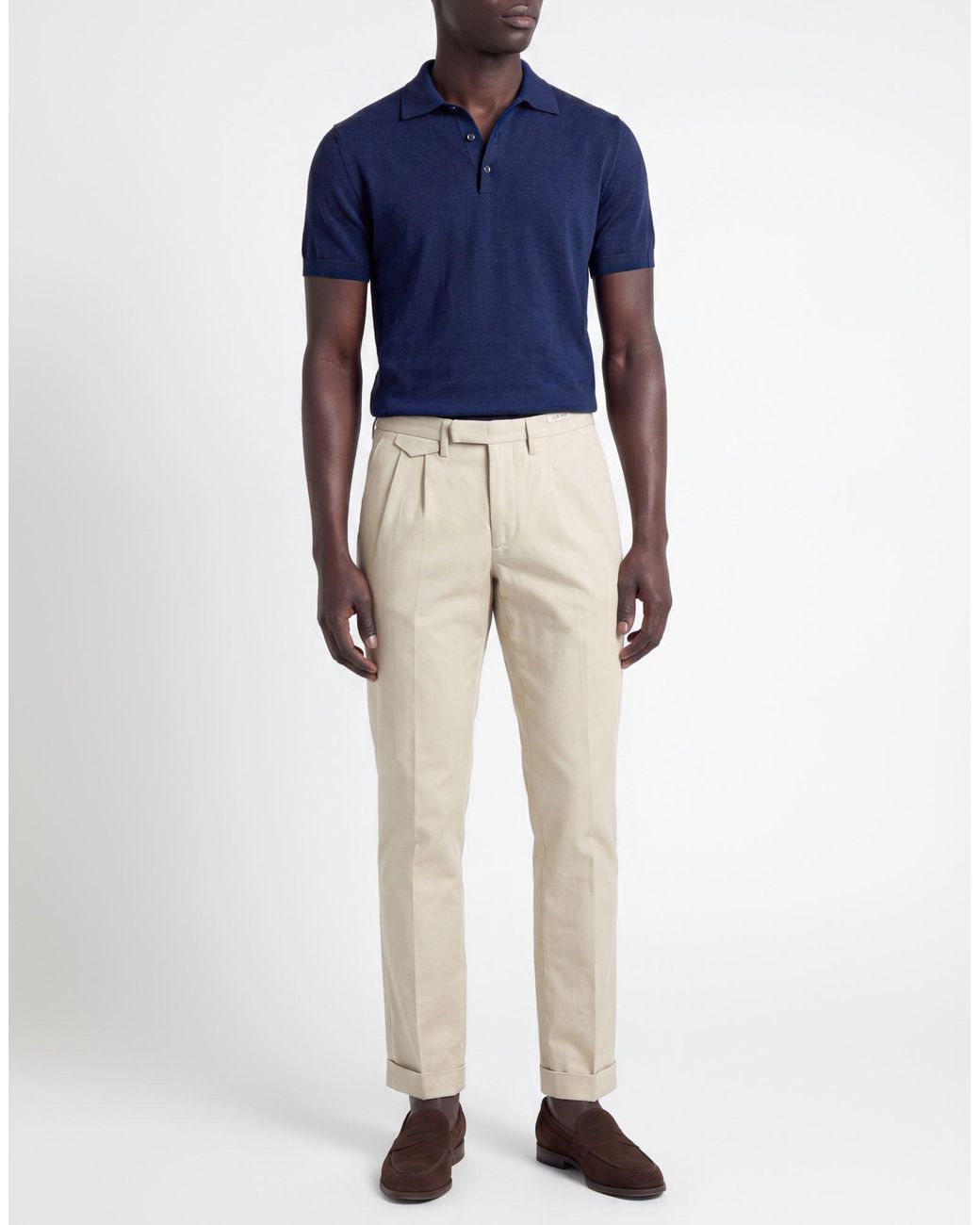 L.b.m. 1911 Natural Cream Pants Cotton, Elastane for men