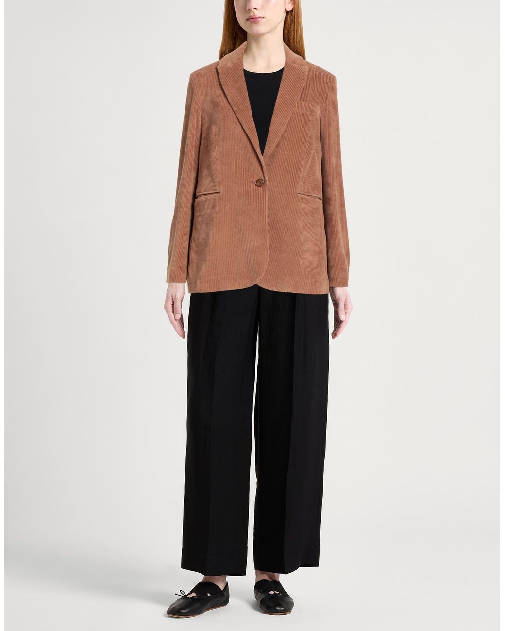 Circolo 1901 Brown Blazer Cotton, Polyester