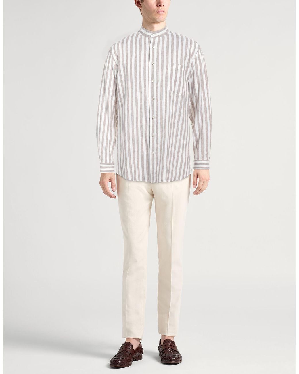 Agnona White Shirt Linen for men