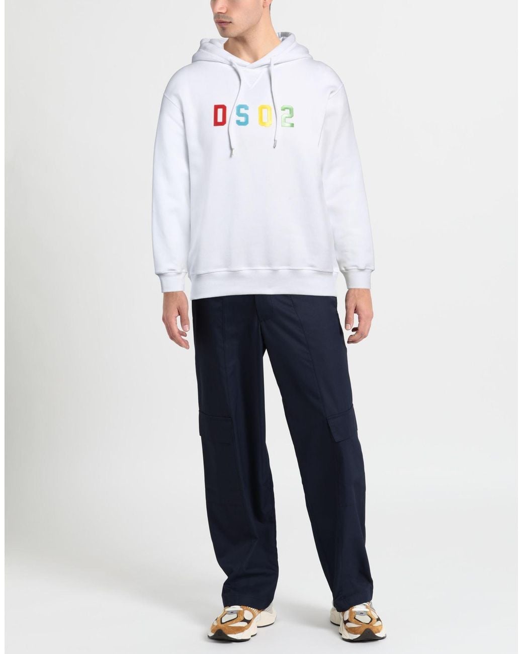 DSquared² White Sweatshirt Cotton, Elastane for men