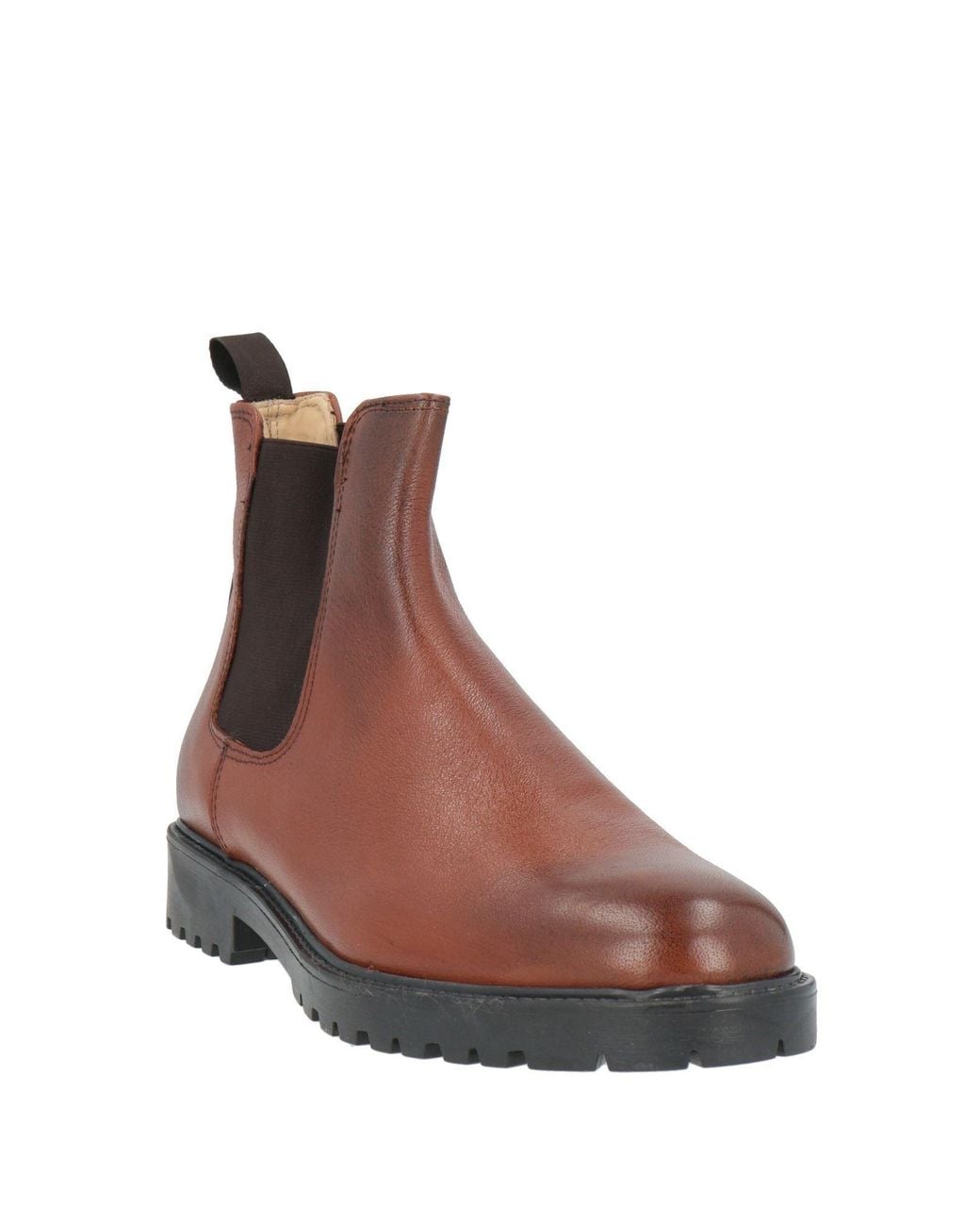 Andrea Ventura Firenze Brown Ankle Boots Leather for men