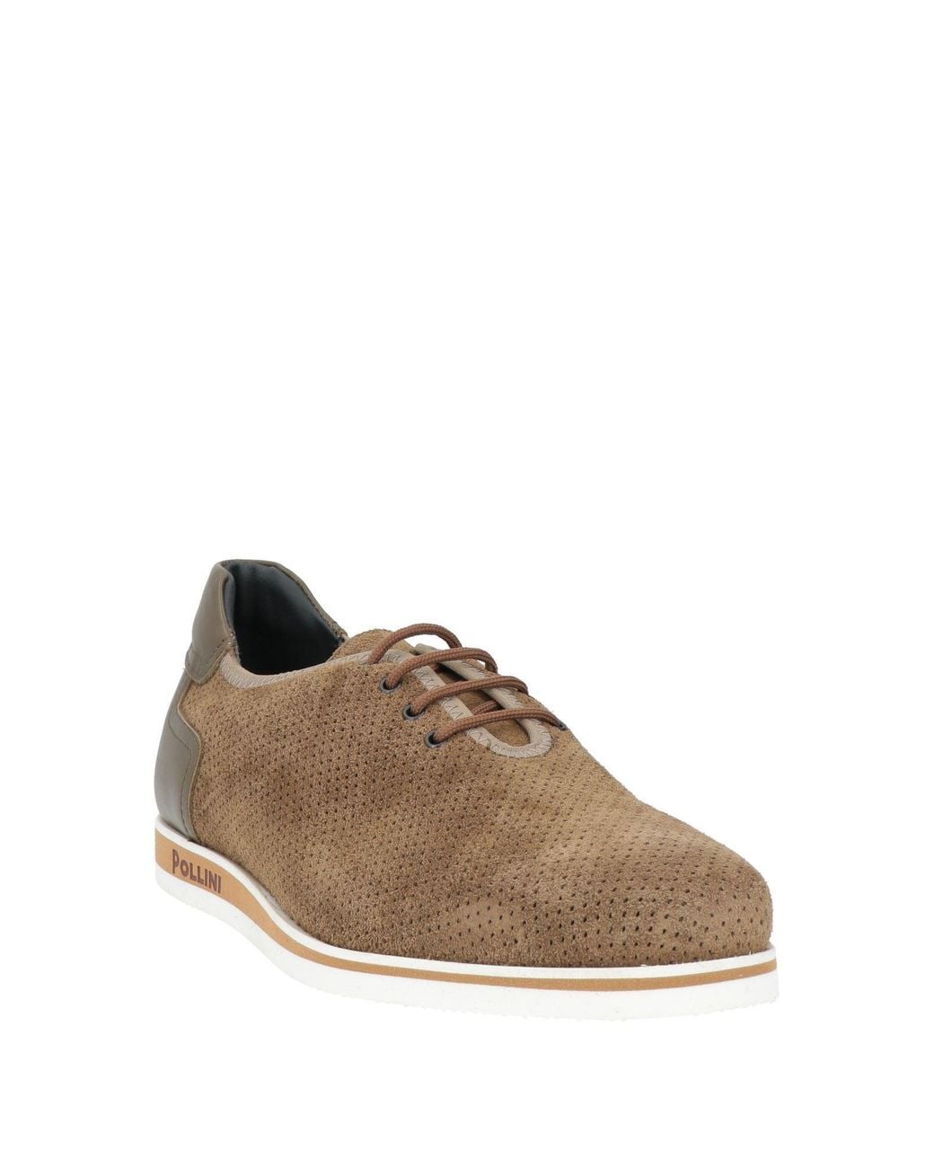 Pollini Brown Military Sneakers Calfskin for men