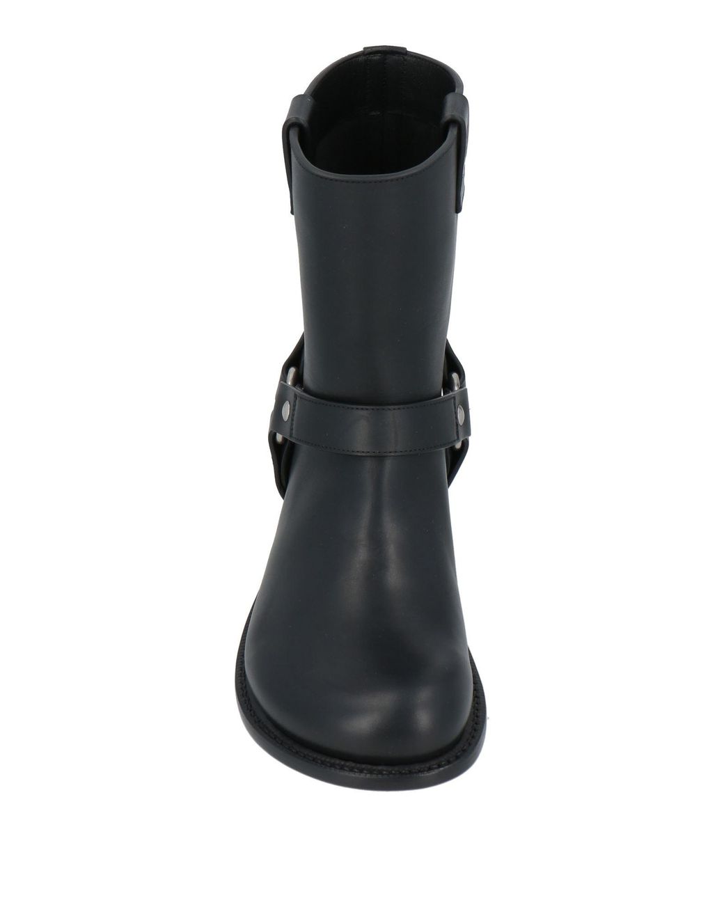 Loewe Black Leather Biker Ankle Boots