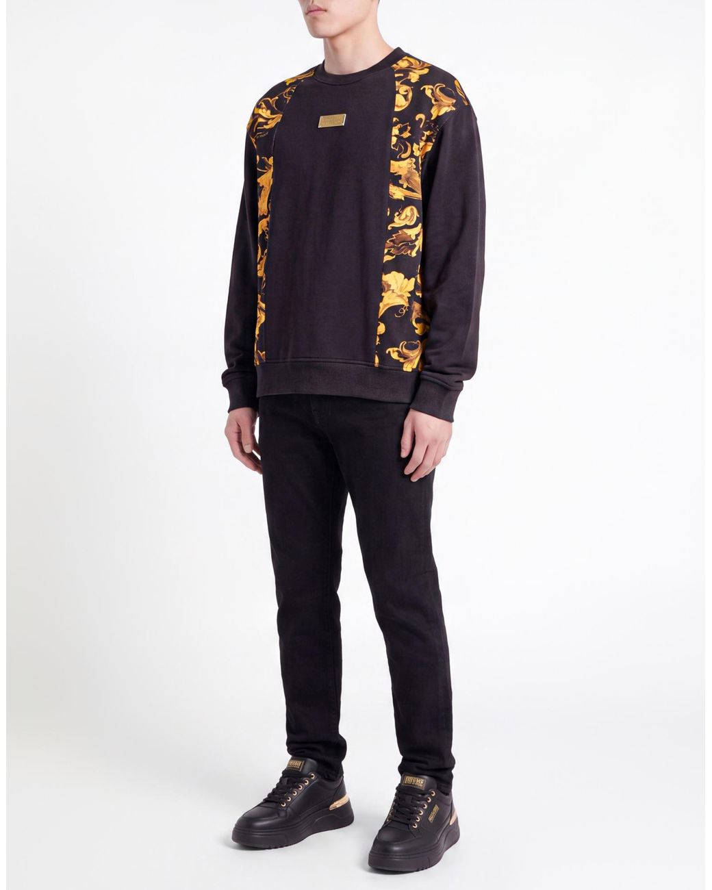 Versace Jeans Couture Blue Sweatshirt Cotton for men