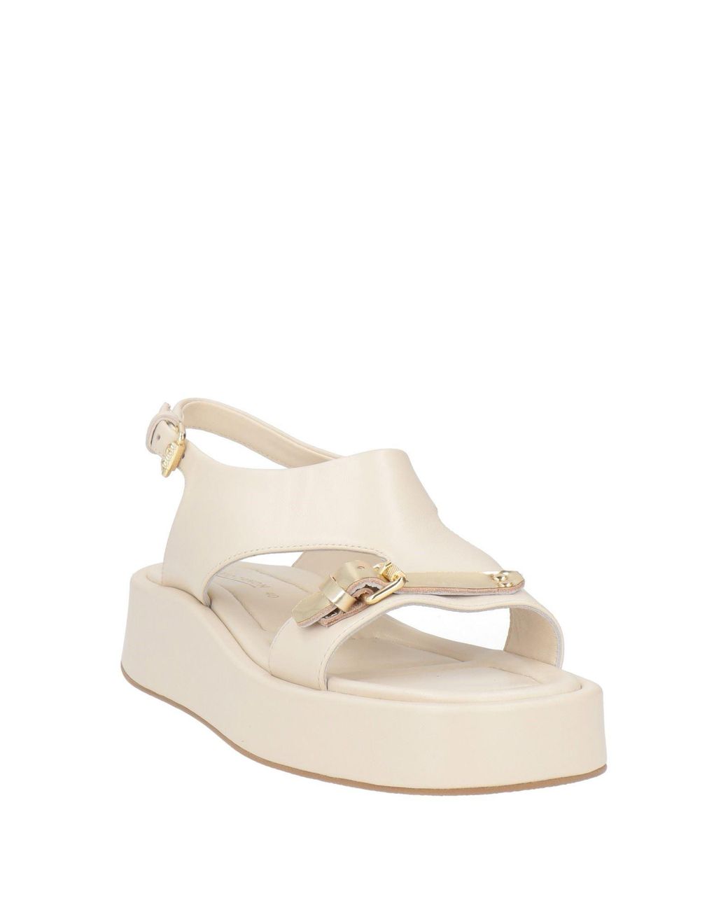 Elvio Zanon Natural Sandals Leather