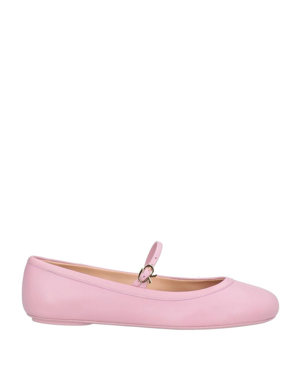 Gianvito Rossi Pink Ballet Flats Leather