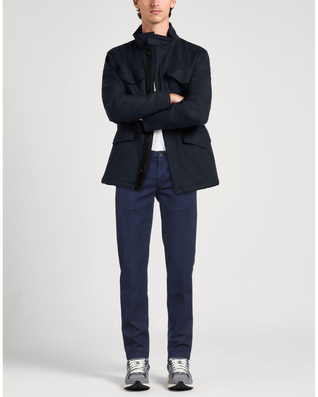 RE_HASH Blue Pants Lyocell, Cotton, Elastane for men