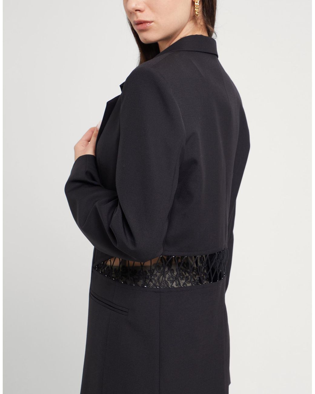 Dion Lee Black Blazer Wool