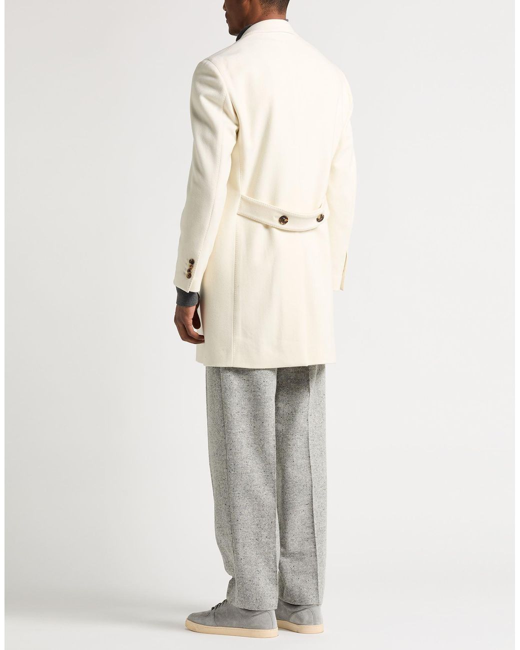 Lardini White Coat Wool, Polyamide for men