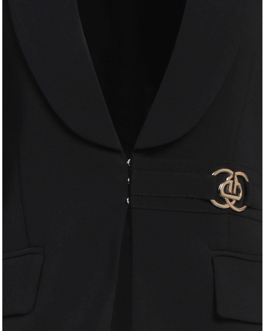 DIVEDIVINE Black Blazer Polyester, Elastane