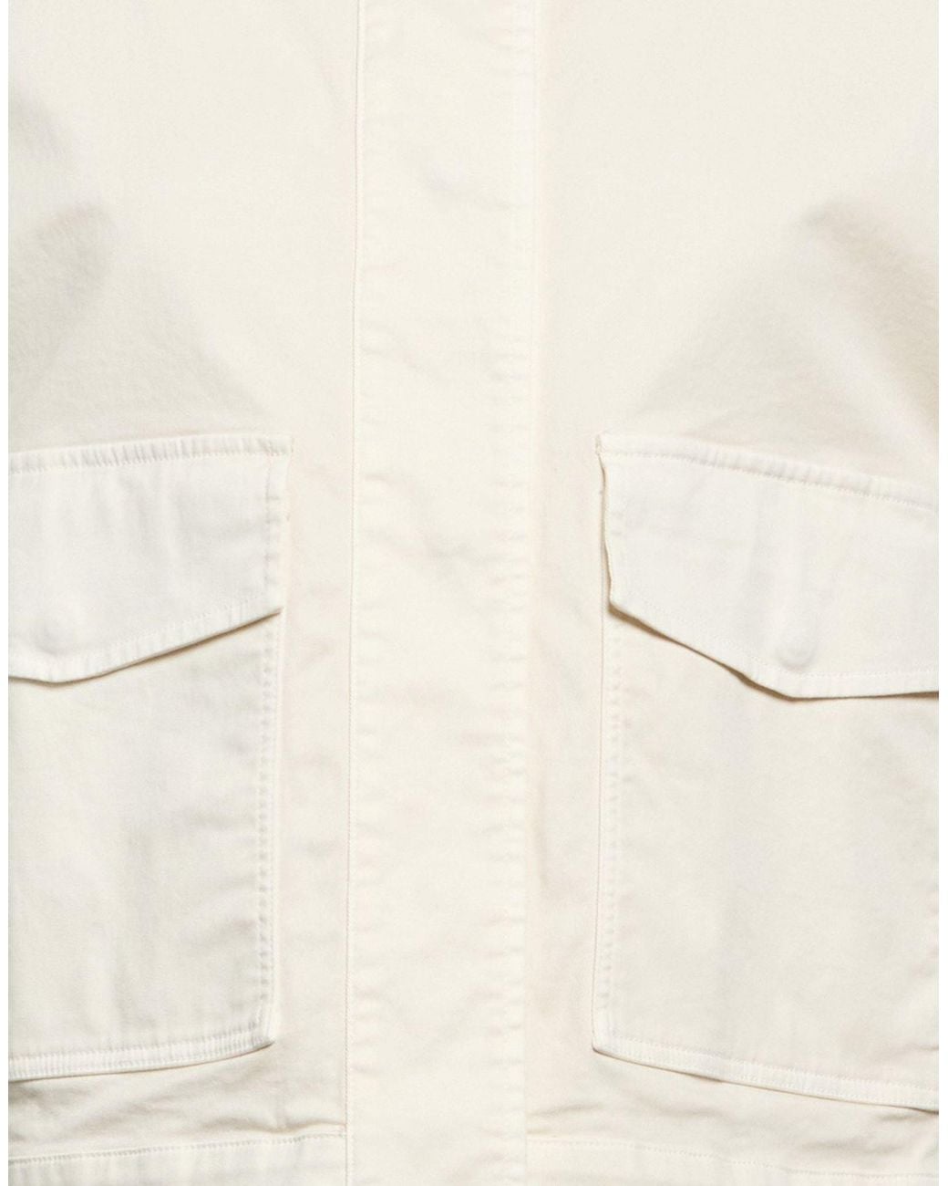 Peserico White Easy Ivory Jacket Cotton, Elastane