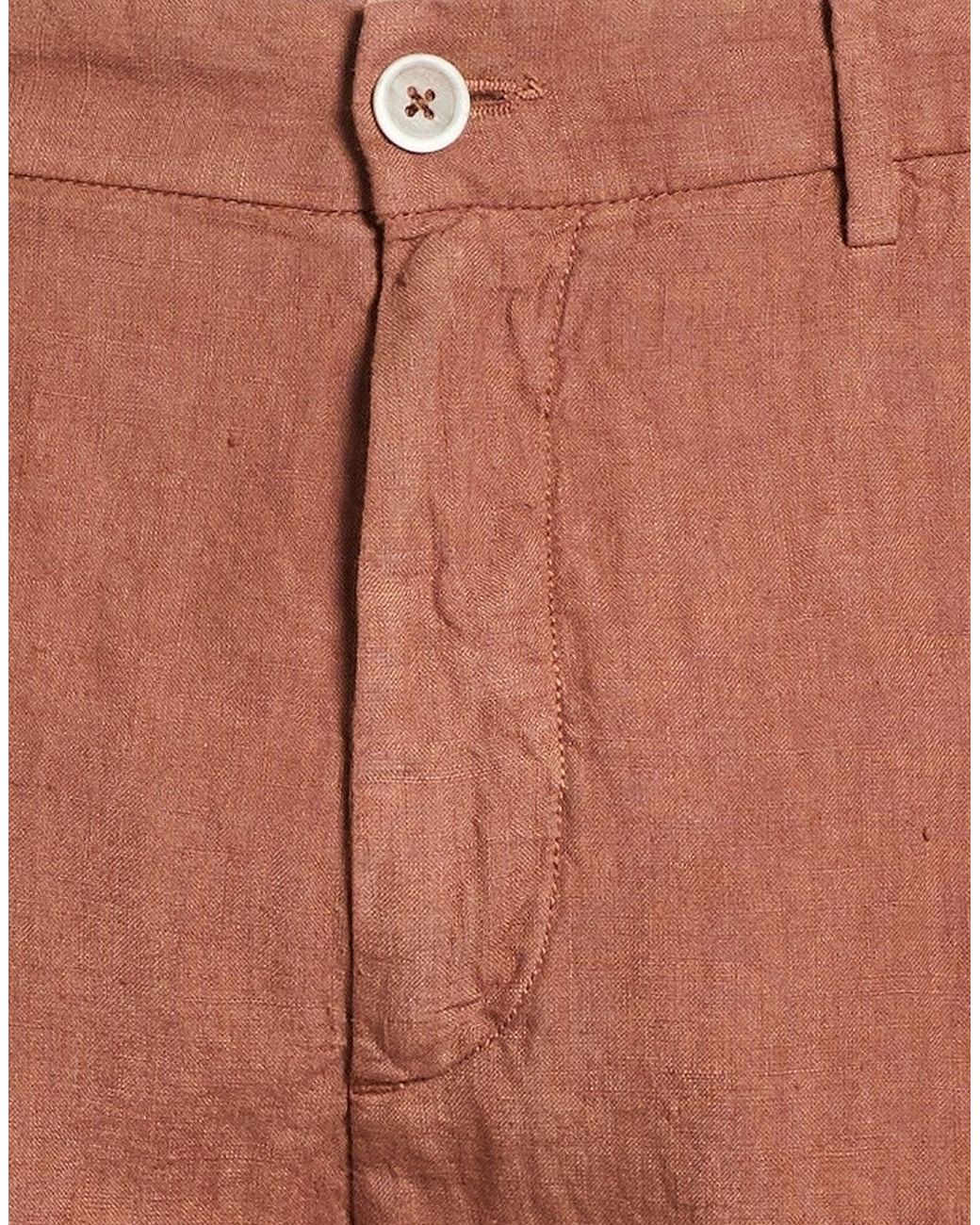 120% Lino Red Trouser for men