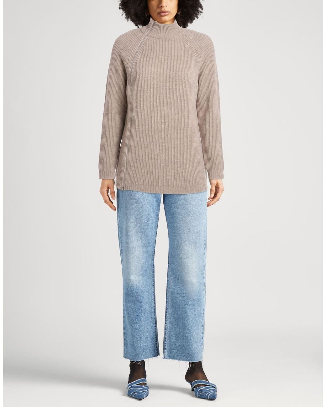 Alpha Studio Natural Cardigan Wool, Cashmere