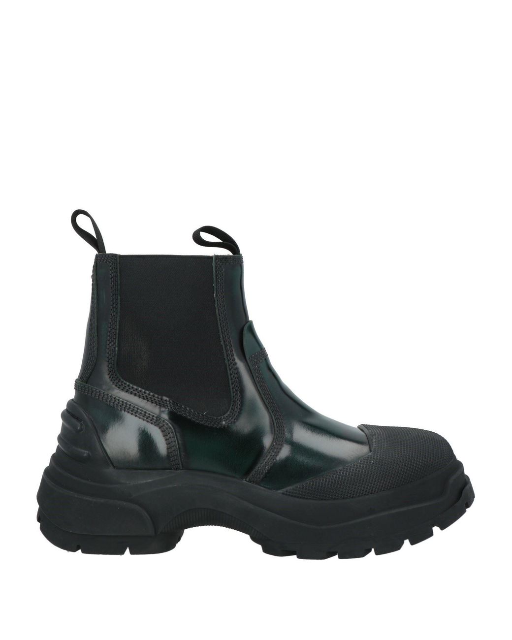 靴 Platform Ankle Boots 37 Maison Margiela Maison Margiela Ankle Boots Leather, Textile Fibers in Black for