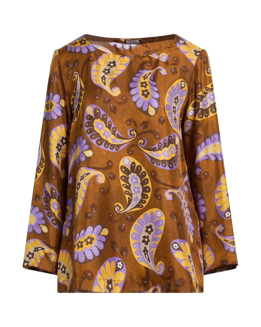 Maliparmi Brown Top Silk