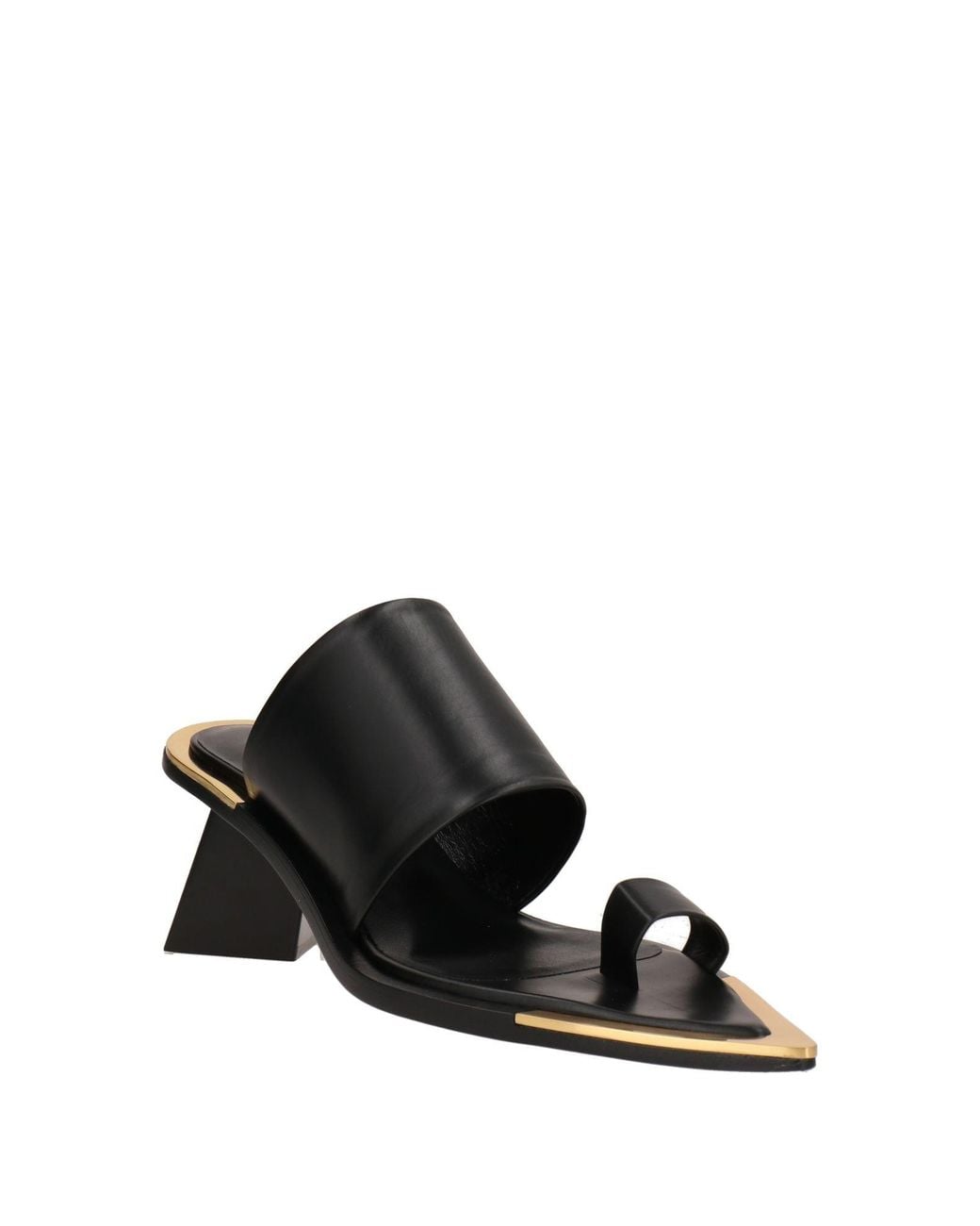 Jil Sander Black Thong Sandal
