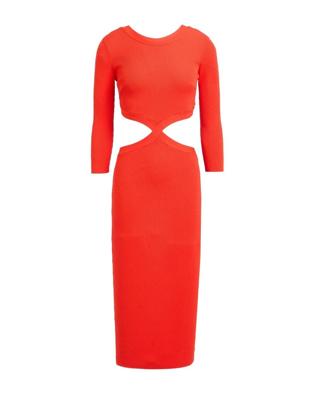 Elisabetta Franchi Red Midi Dress