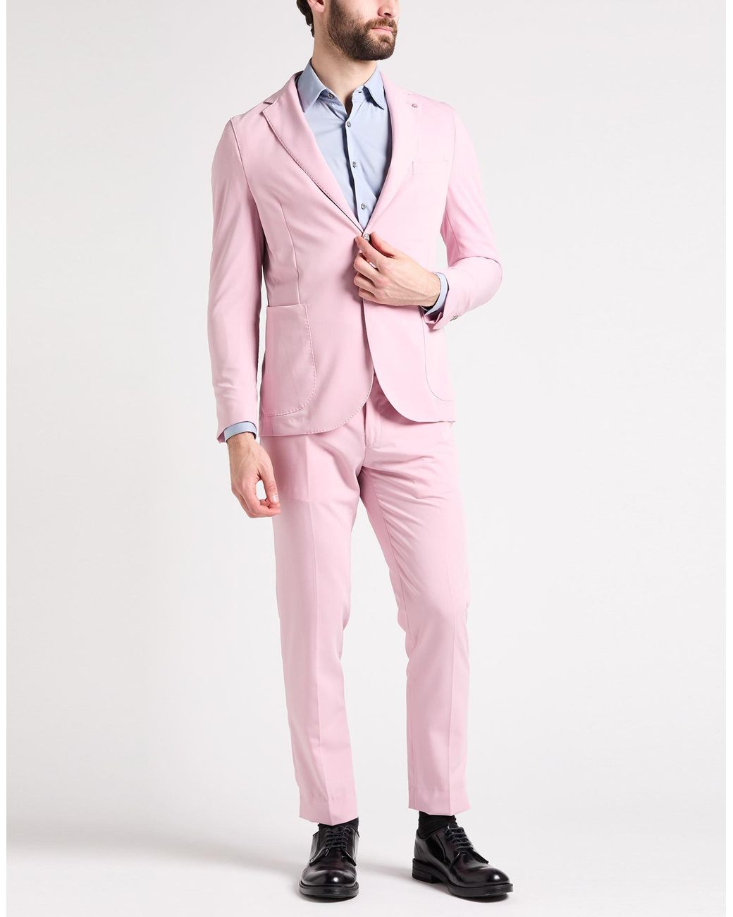 Traje Bharnaba de hombre de color Pink