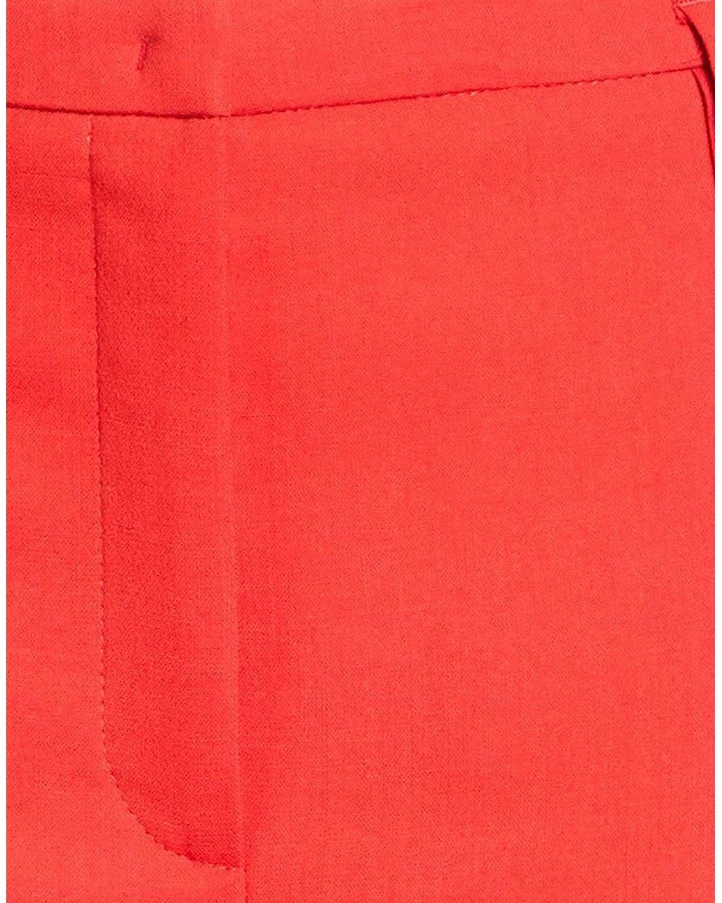Akris Red Pants Wool, Polyamide