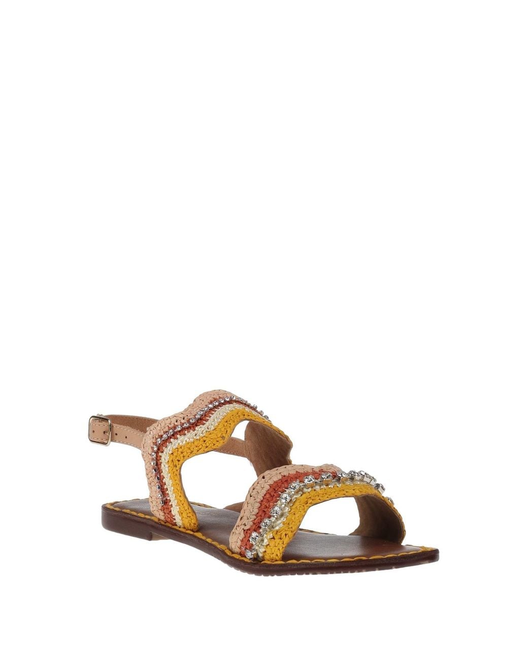 CafeNoir Yellow Sandals