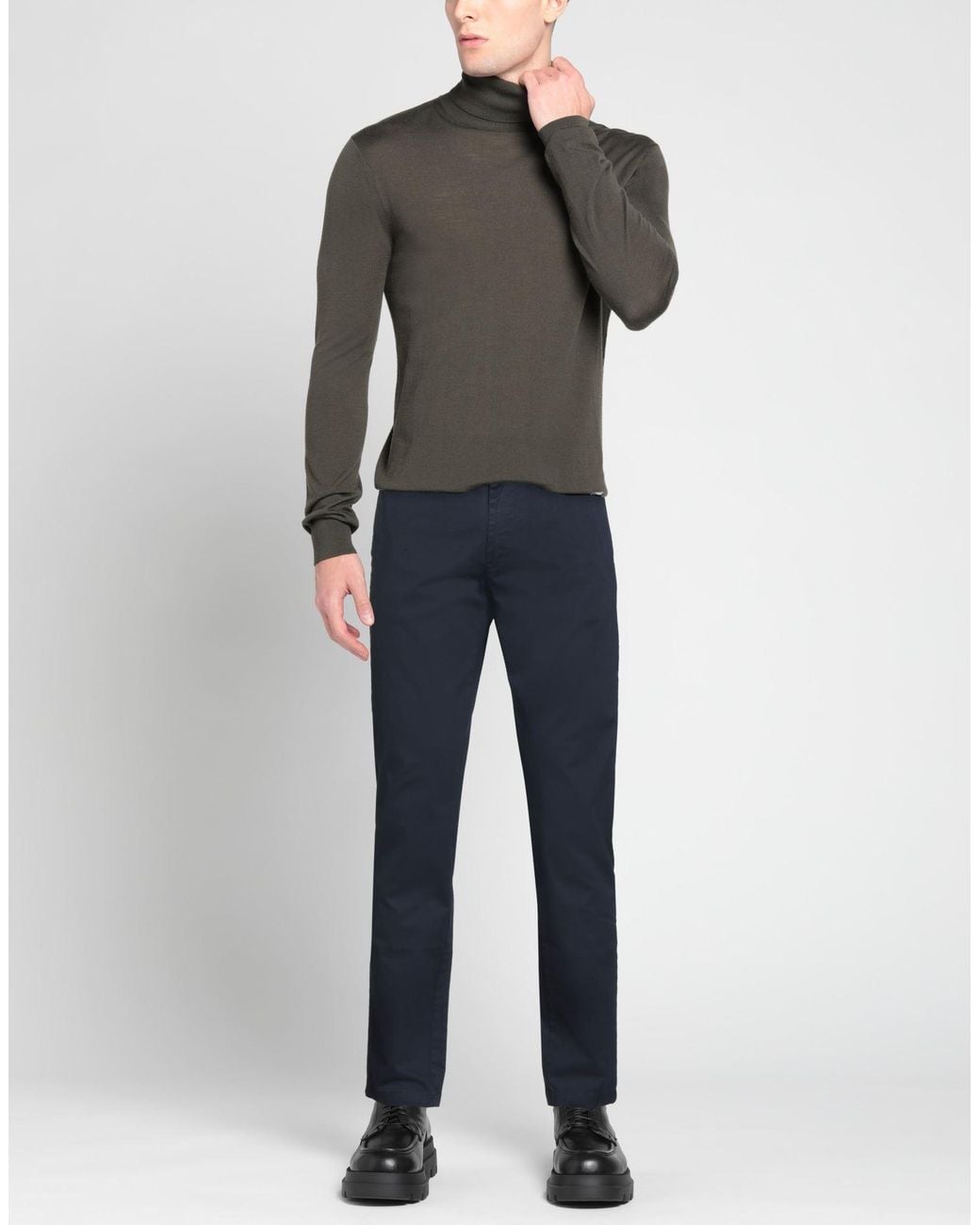 Squad² Blue Pants Cotton, Elastane for men