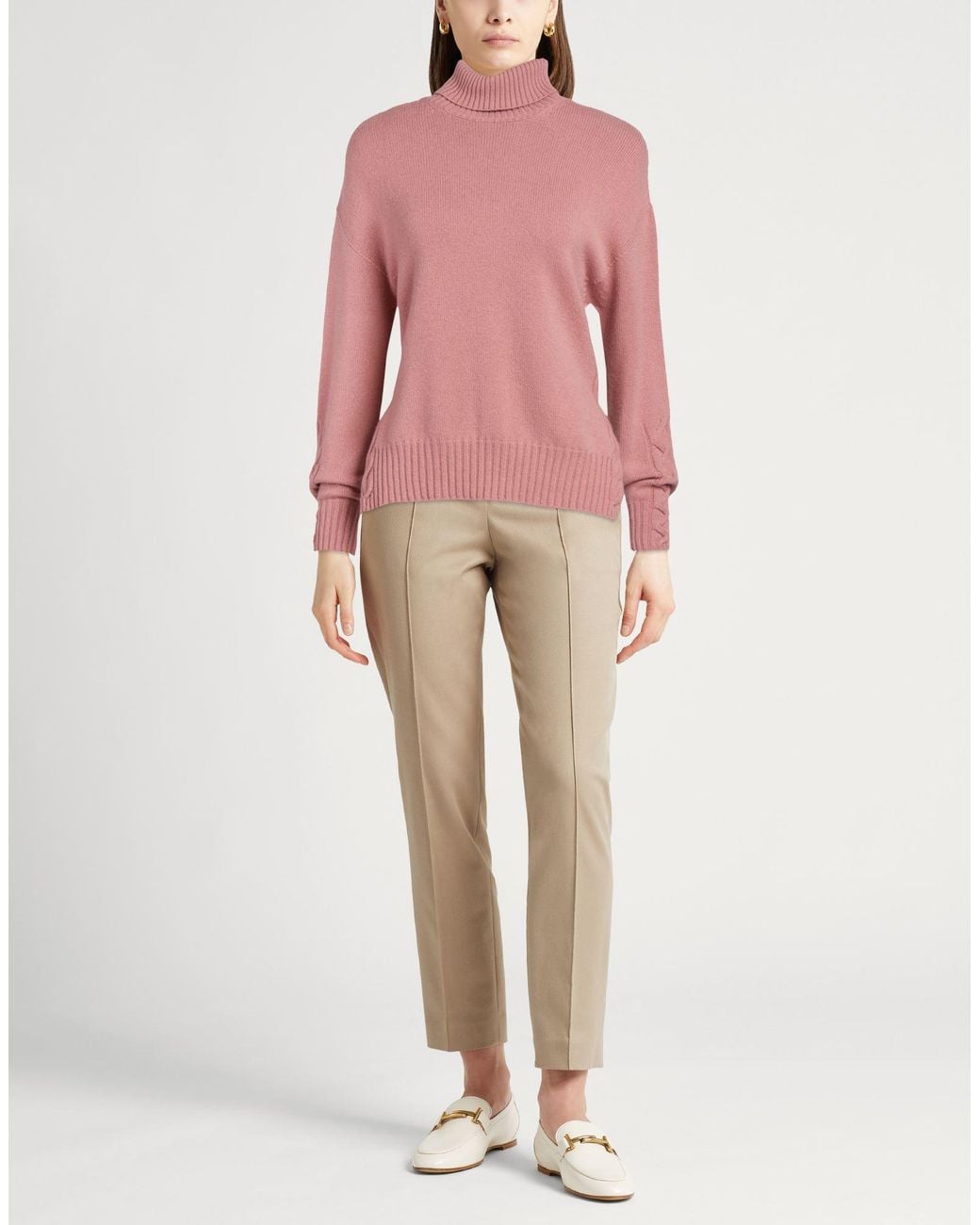 Drumohr Pink Rollkragenpullover