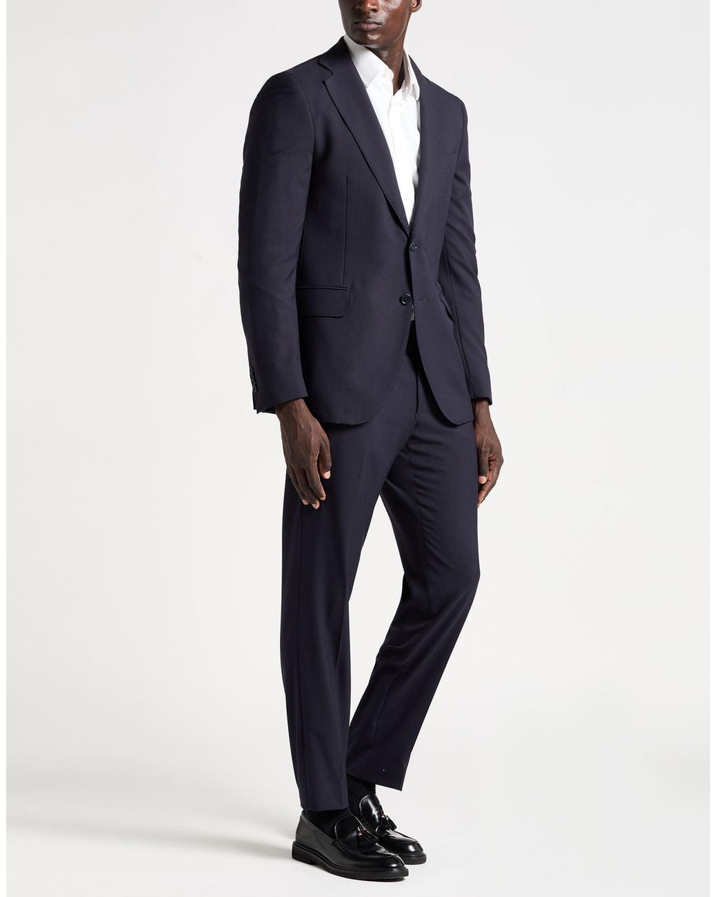 Tombolini Blue Midnight Suit Polyester, Viscose, Elastane for men