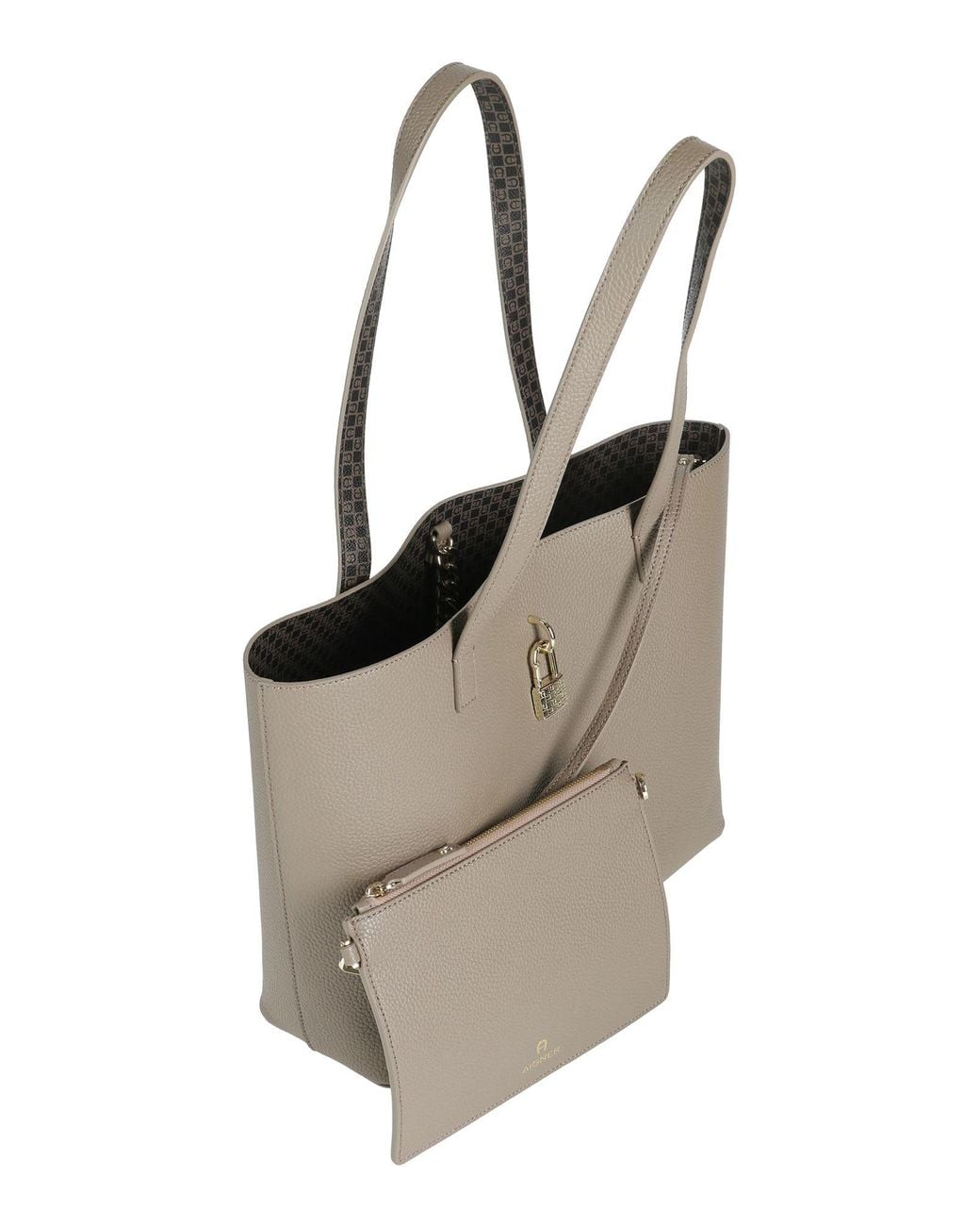 Aigner Gray Shoulder Bag