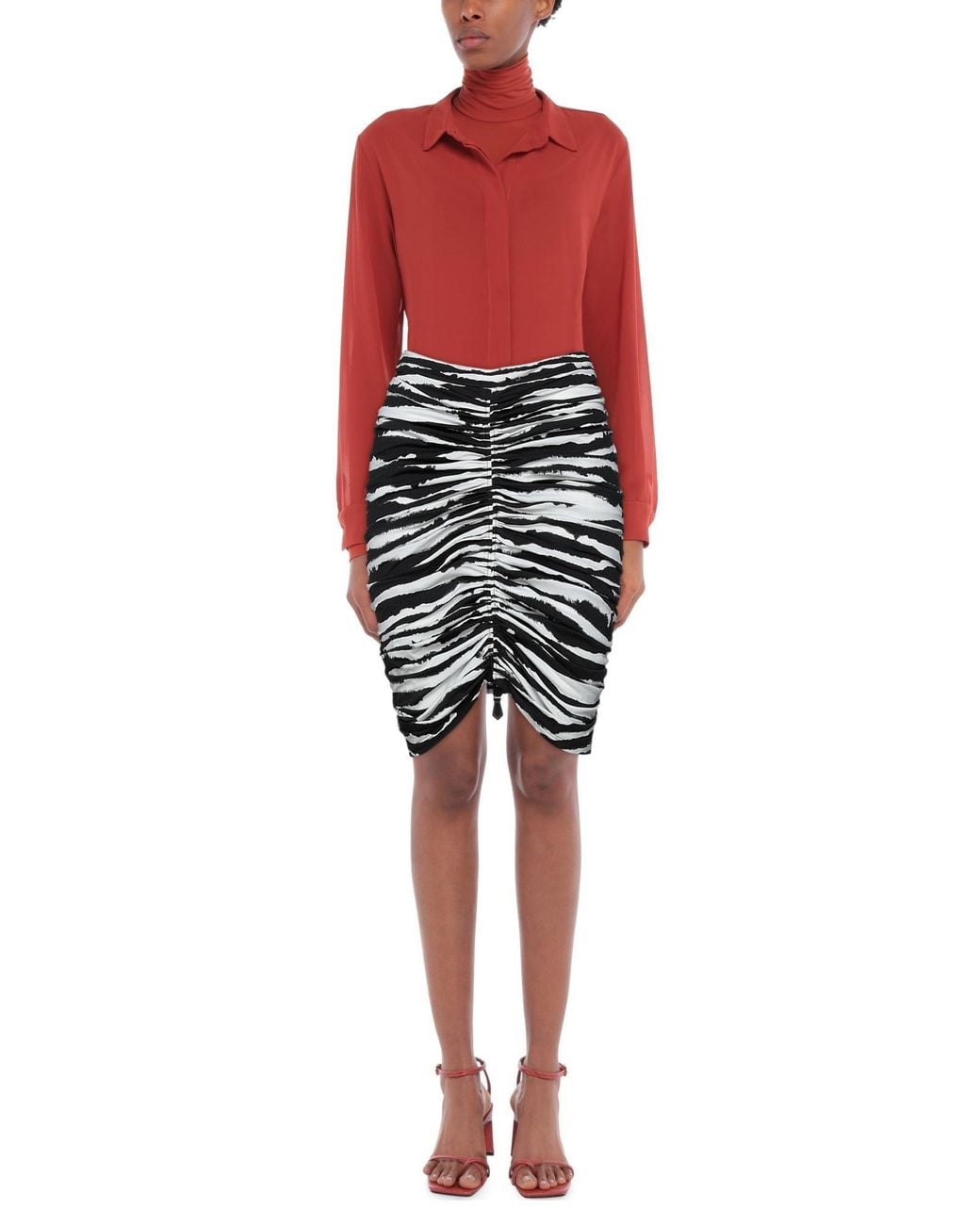 Burberry White Mini Skirt