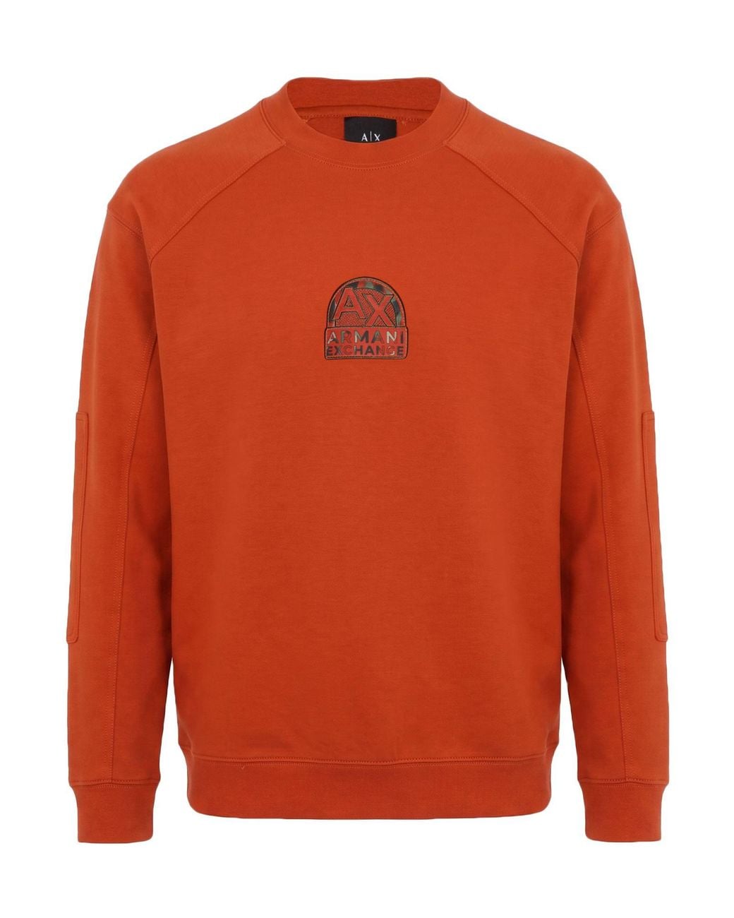 ARMANI EXCHANGE Orange Sweatshirt Cotton, Polyester, Elastane for men