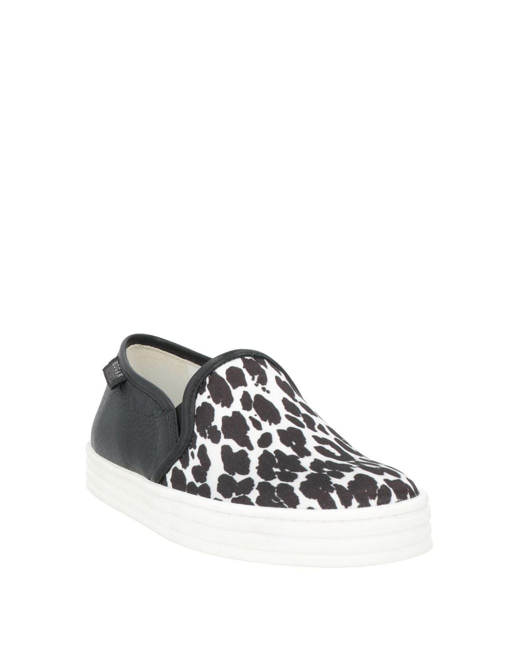 Hogan Rebel White Sneakers Textile Fibers, Leather