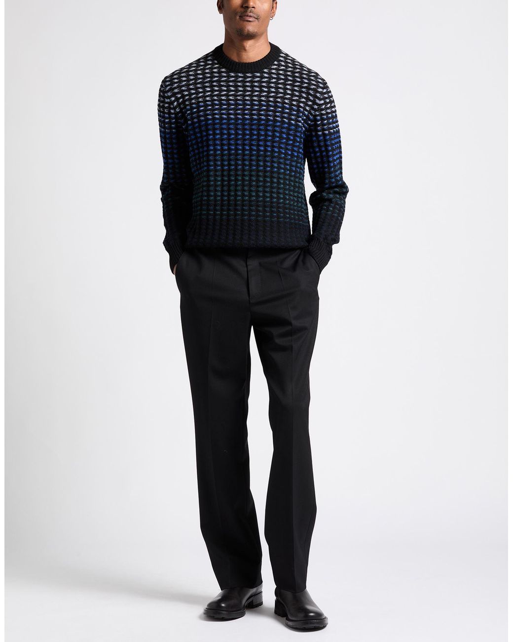 Missoni Blue Sweater Virgin Wool for men