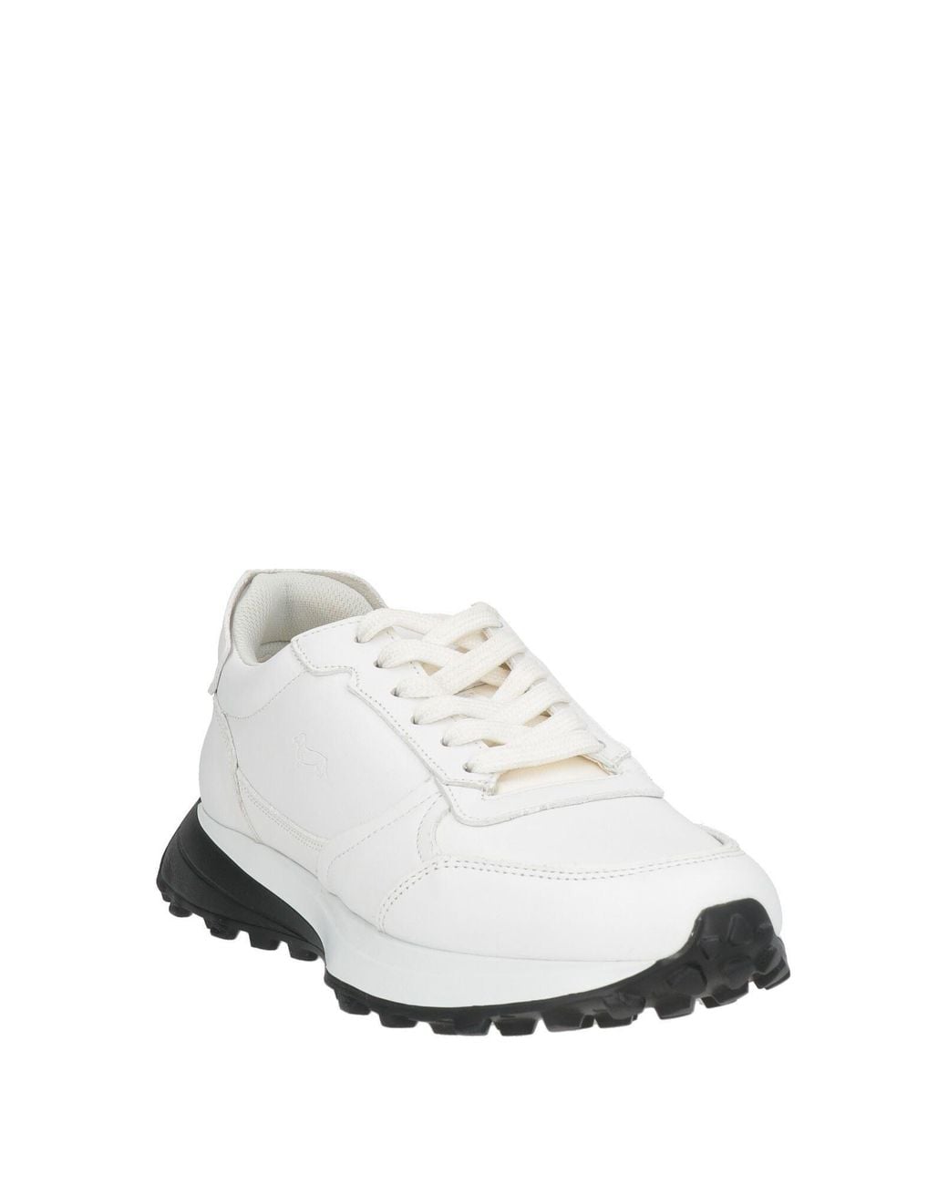 Harmont & Blaine White Sneakers Leather, Textile Fibers