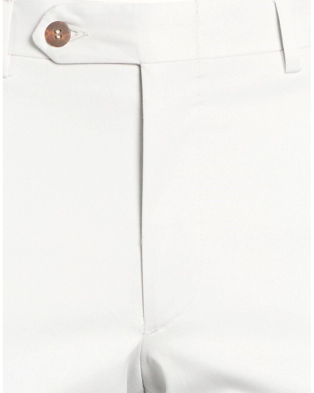 Canali White Light Pants Cotton, Elastane for men
