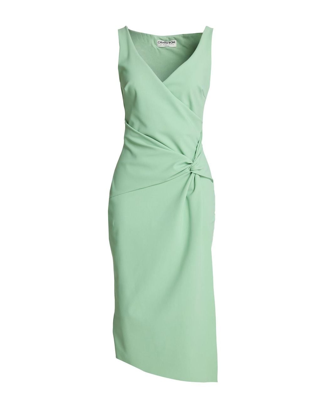 La Petite Robe Di Chiara Boni Green Midi Dress Polyamide, Elastane