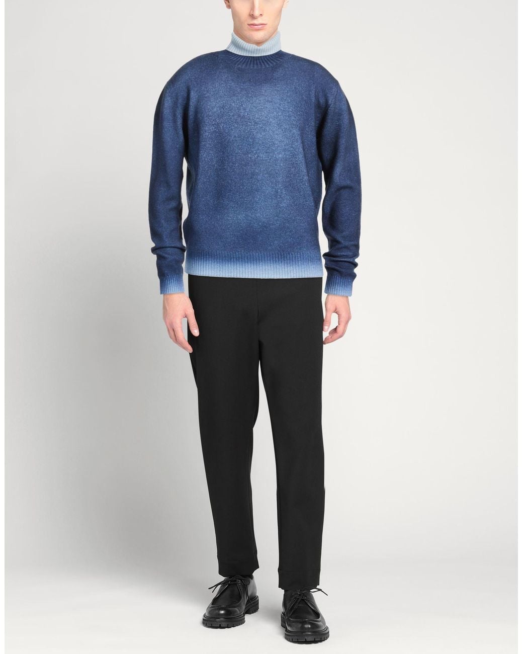 Aragona Blue Turtleneck for men