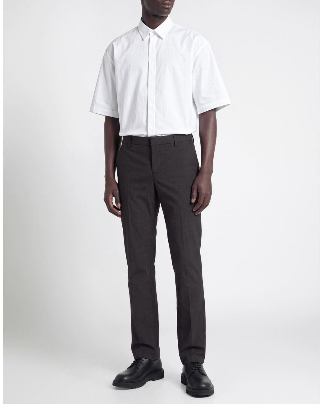 Dondup Gray Charcoal Pants Cotton, Elastane for men