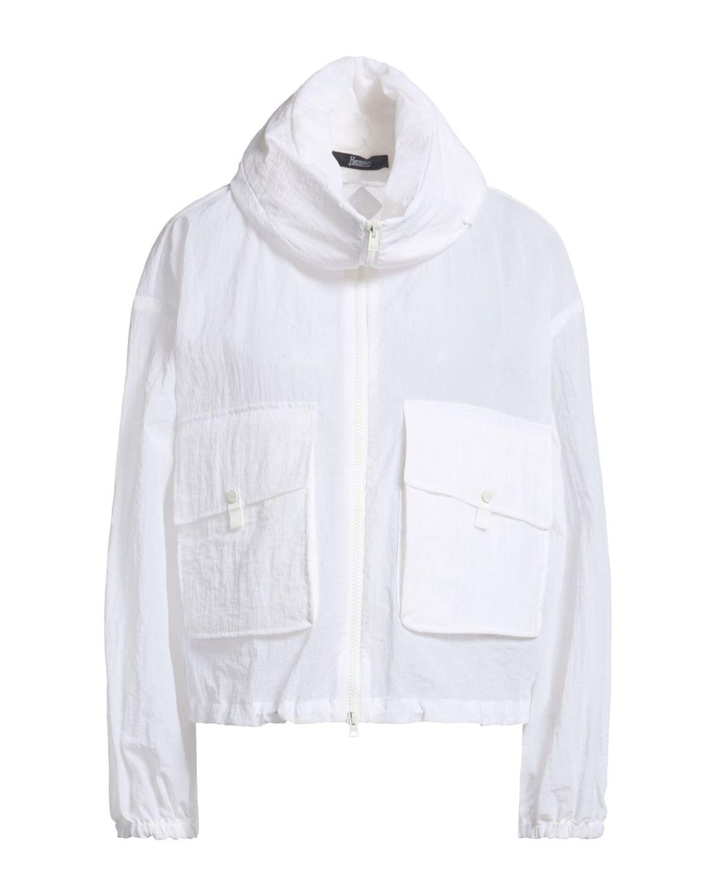 Herno White Jacket Cotton, Polyester