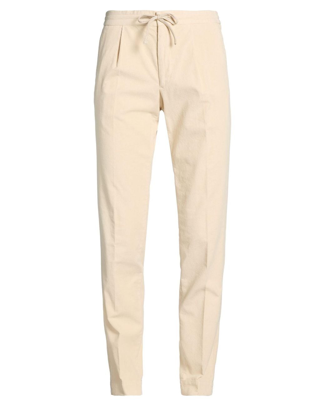 Incotex White Cream Pants Cotton, Elastane for men