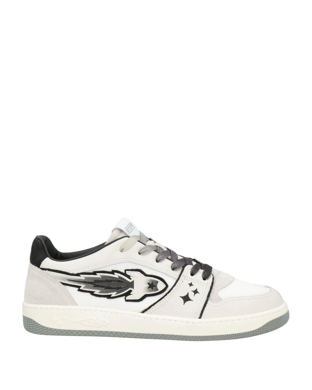 ENTERPRISE JAPAN White Sneakers Calfskin, Textile Fibers, Cow Leather for men