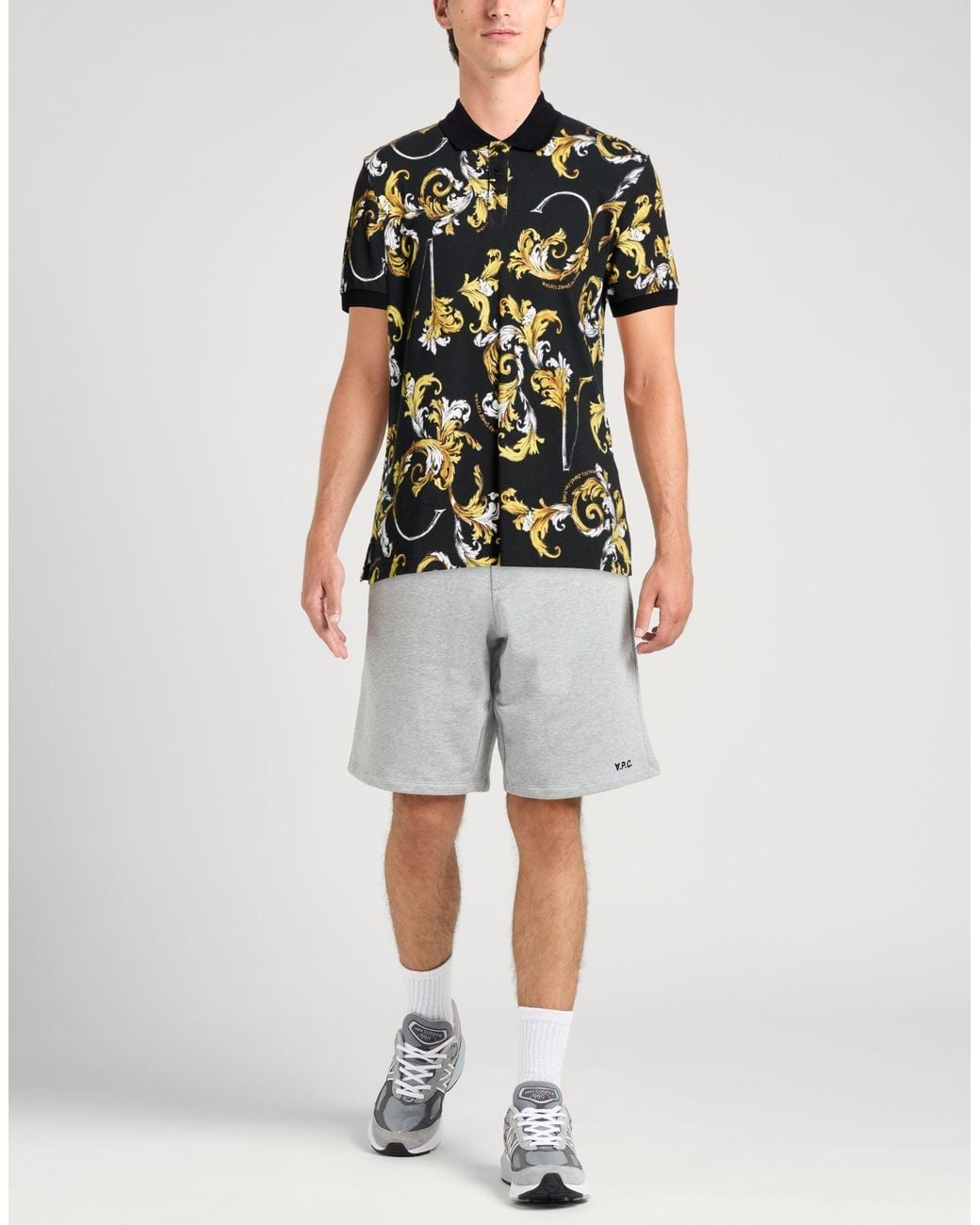 Versace Jeans Couture Black Polo Shirts for men