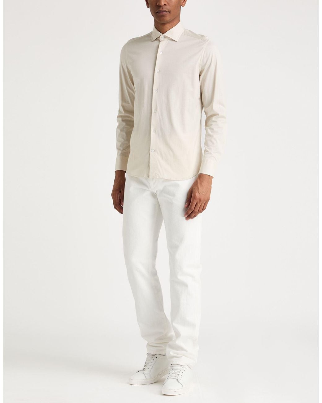 Sonrisa White Shirt Cotton for men