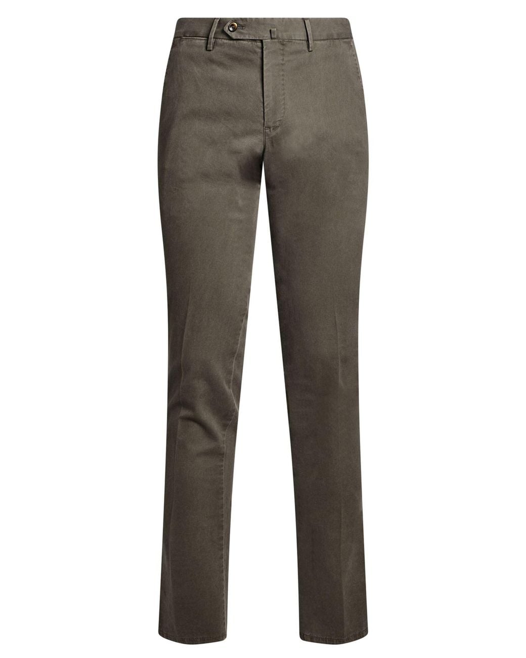 PT Torino Gray Military Pants Cotton, Elastane for men