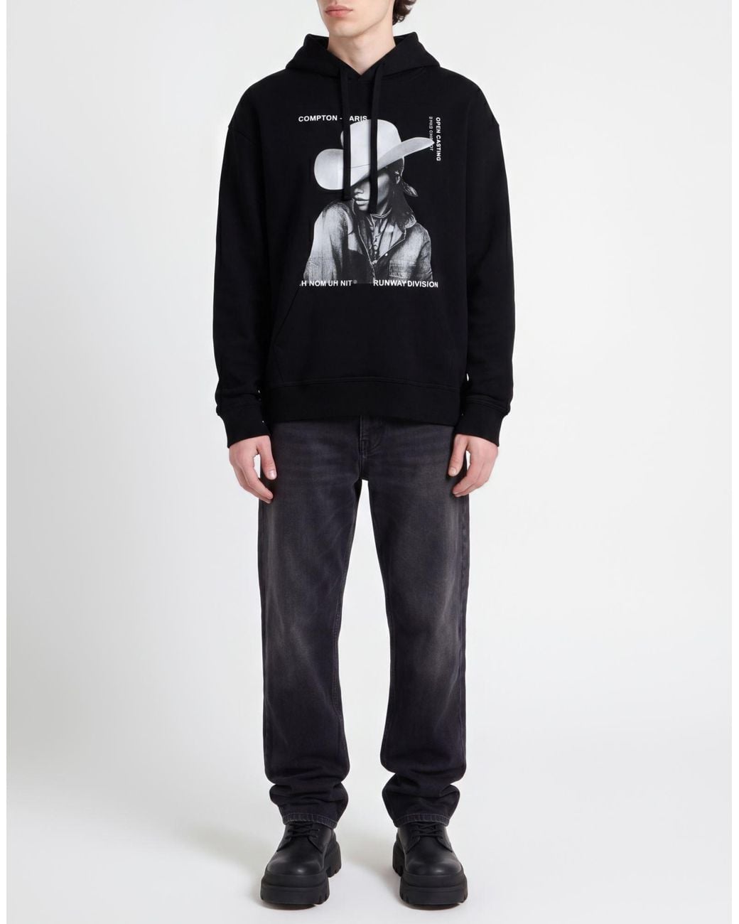 Ih Nom Uh Nit Black Sweatshirt Cotton for men