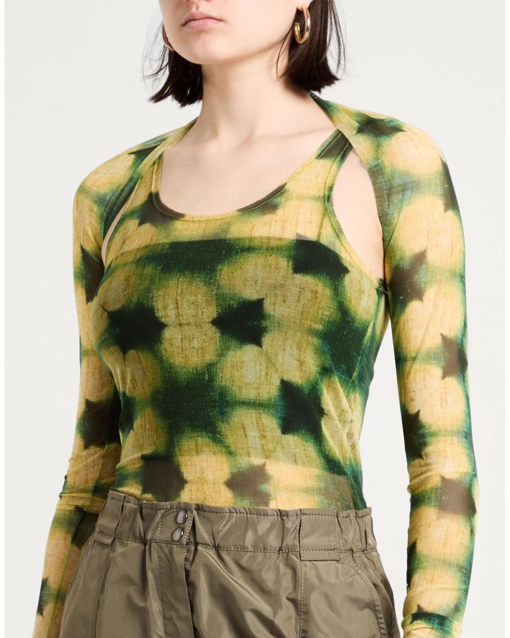 Masnada Green Top Nylon, Elastane